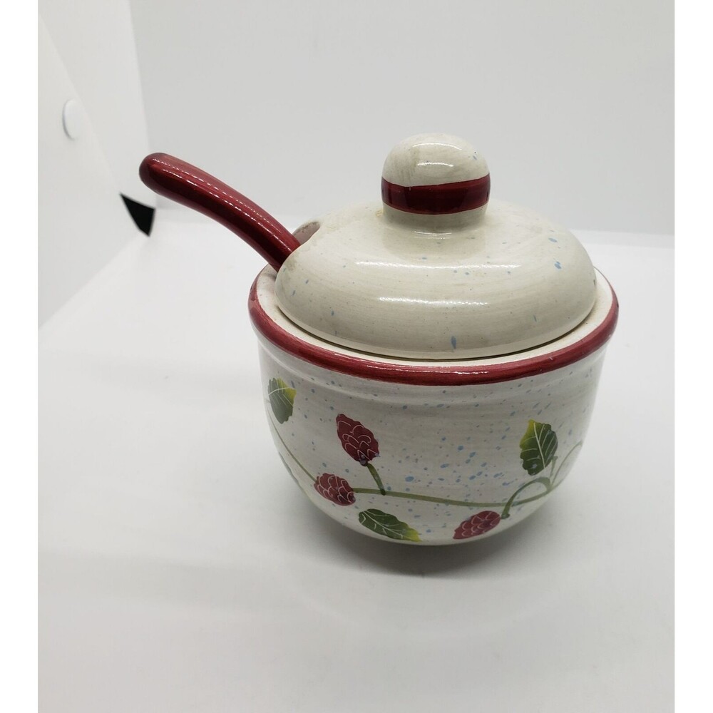 Jelly Jar Raspberries Villeroy & Boch Malaga Jam Jar~Vintage~